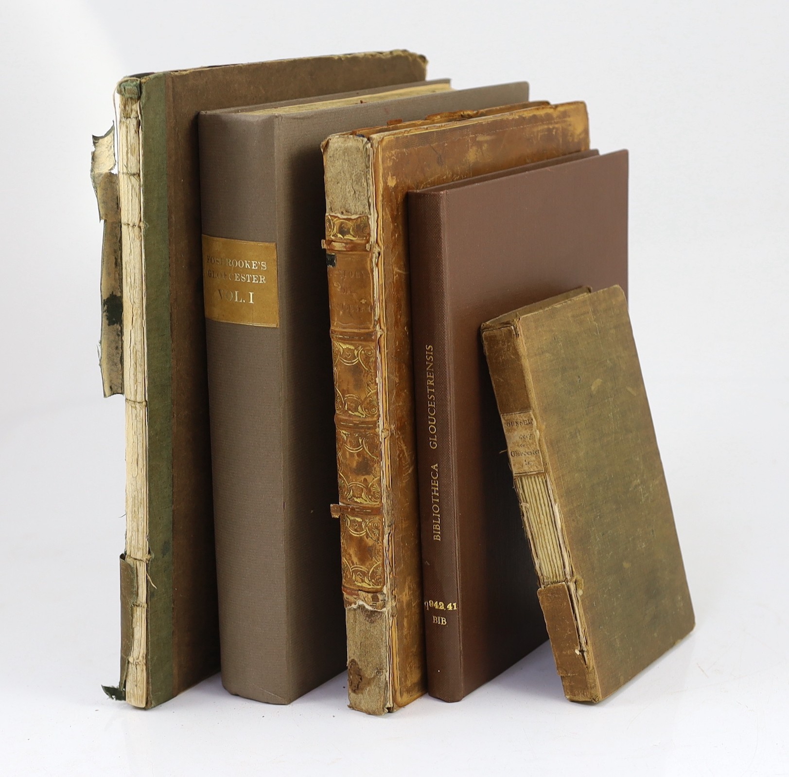 GLOUCS: Fosbroke, Thomas Dudley - Abstracts of Records and Manuscripts respecting the County of Gloucester; formed into a history ... supplying numerous deficiencies in Sir Rob. Atkins ... vol.1 (only, of 2). pictorial e